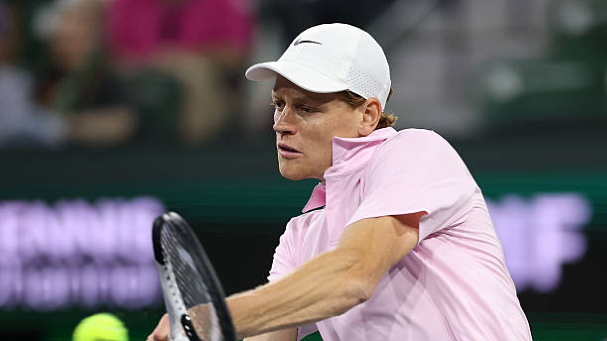 Jannik Sinner, order of play Sunday 8 at Indian Wells. Photo. gettyimages
