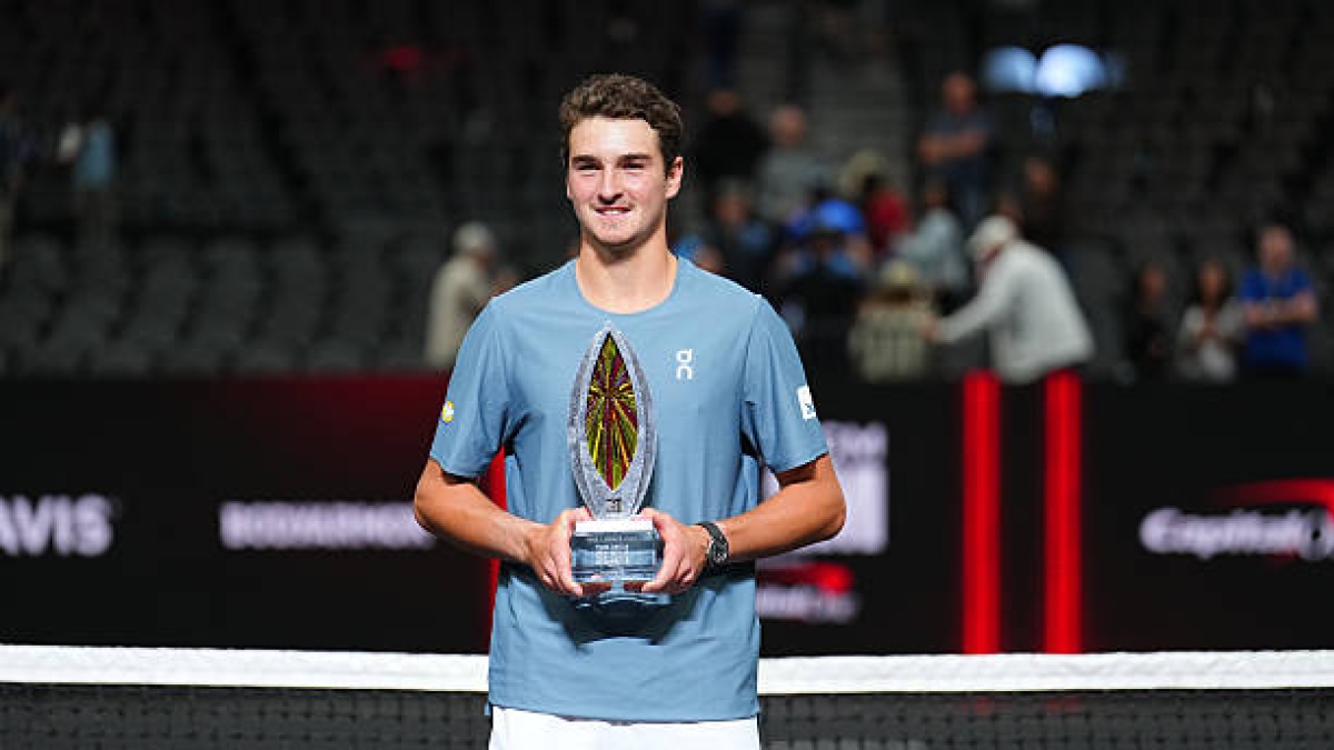 Joao Fonseca, campeón de torneo de exhibición. Foto: gettyimages