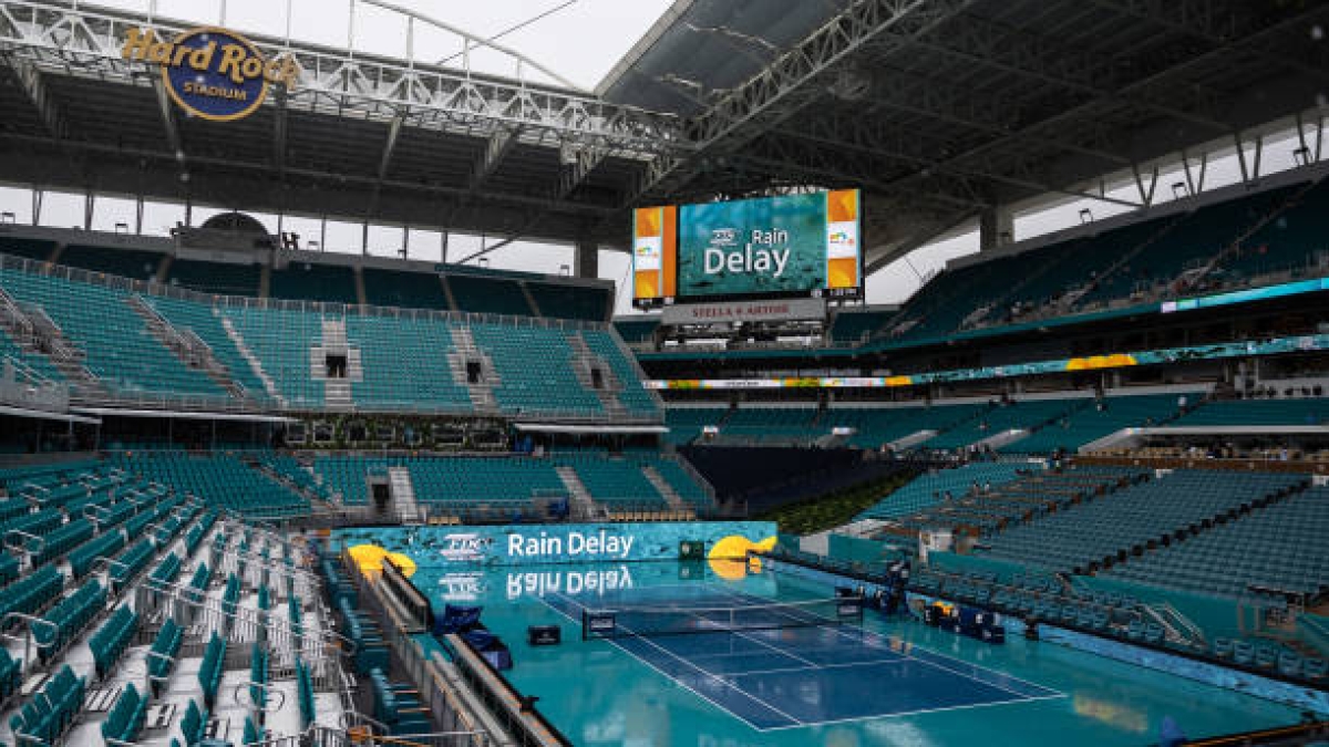 Pluie prévue pour la finale masculine du Miami Open 2026. Photo : gettyimages
