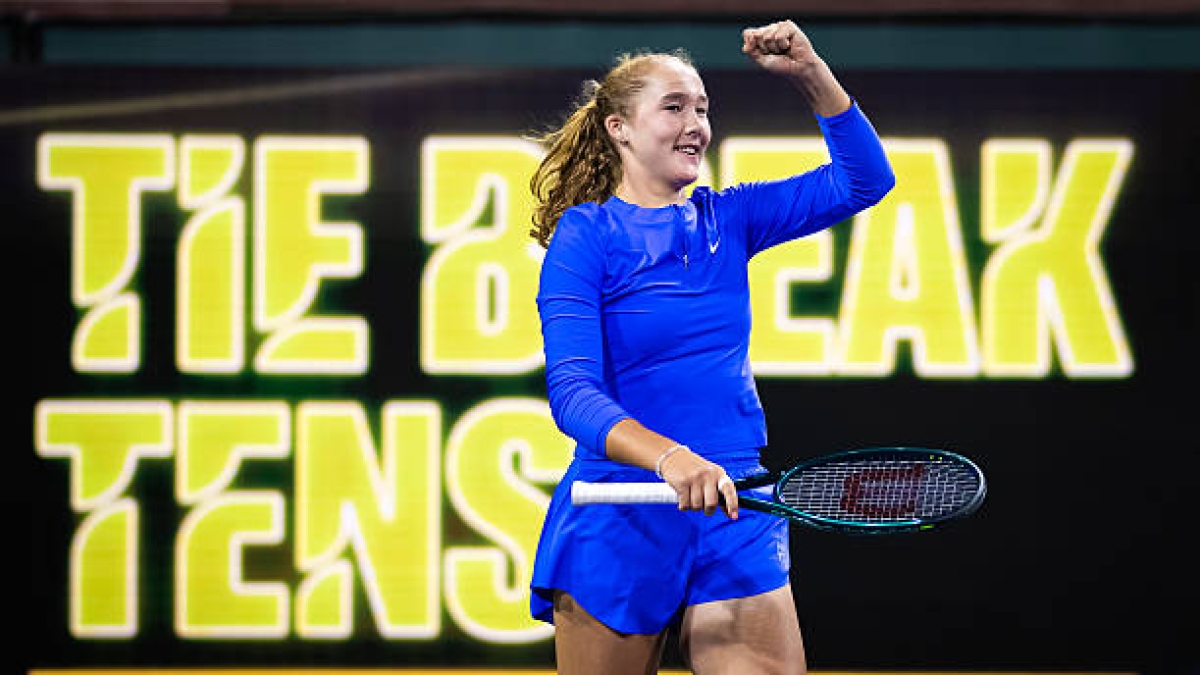 Mirra Andreeva, en Indian Wells. Foto: gettyimages