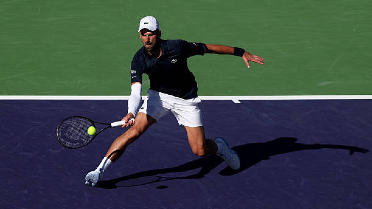 Novak Djokovic gana a Majchrzak en Indian Wells. Foto: gettyimages