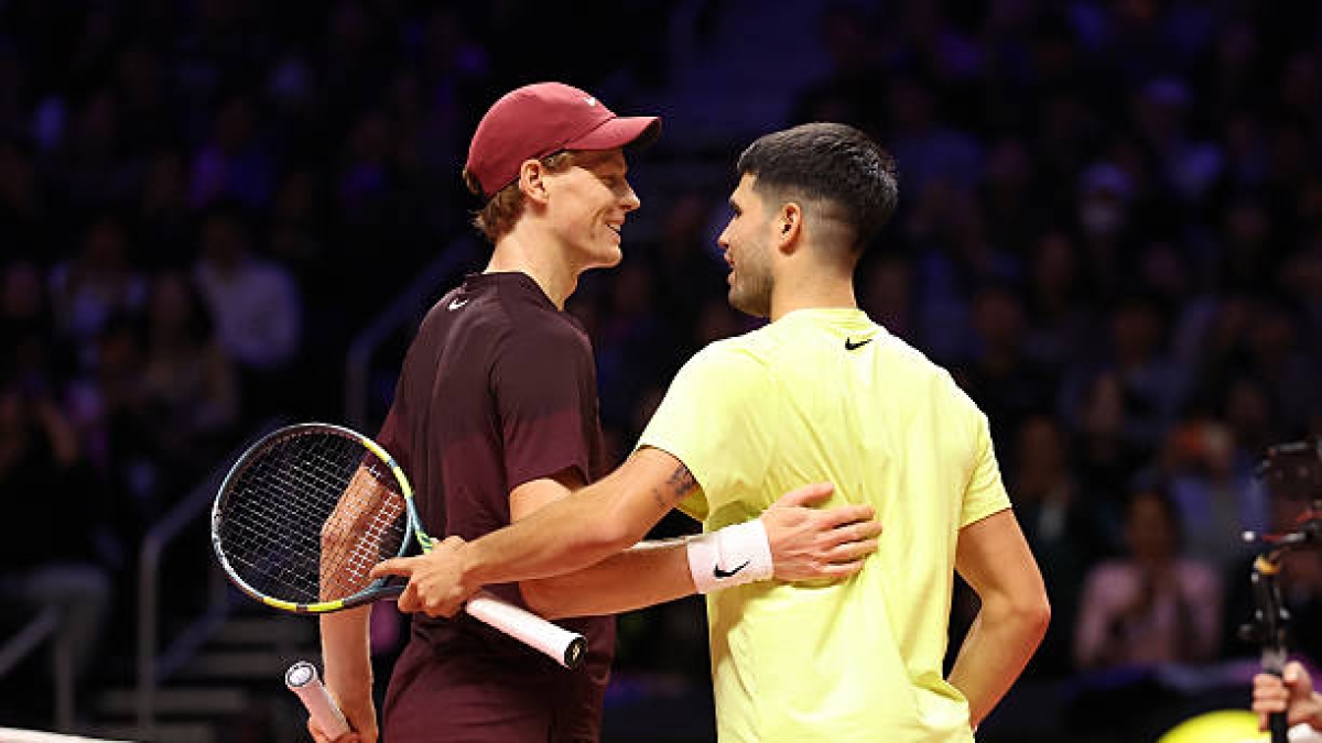 锡纳和阿尔卡拉斯，有趣挑战。图片：gettyimages
