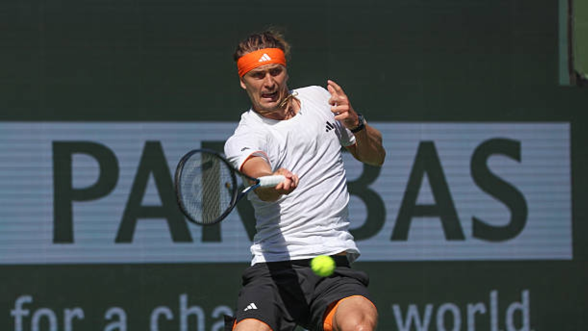 Alexander Zverev, duelo con Sinner en Indian Wells. Foto: gettyimages