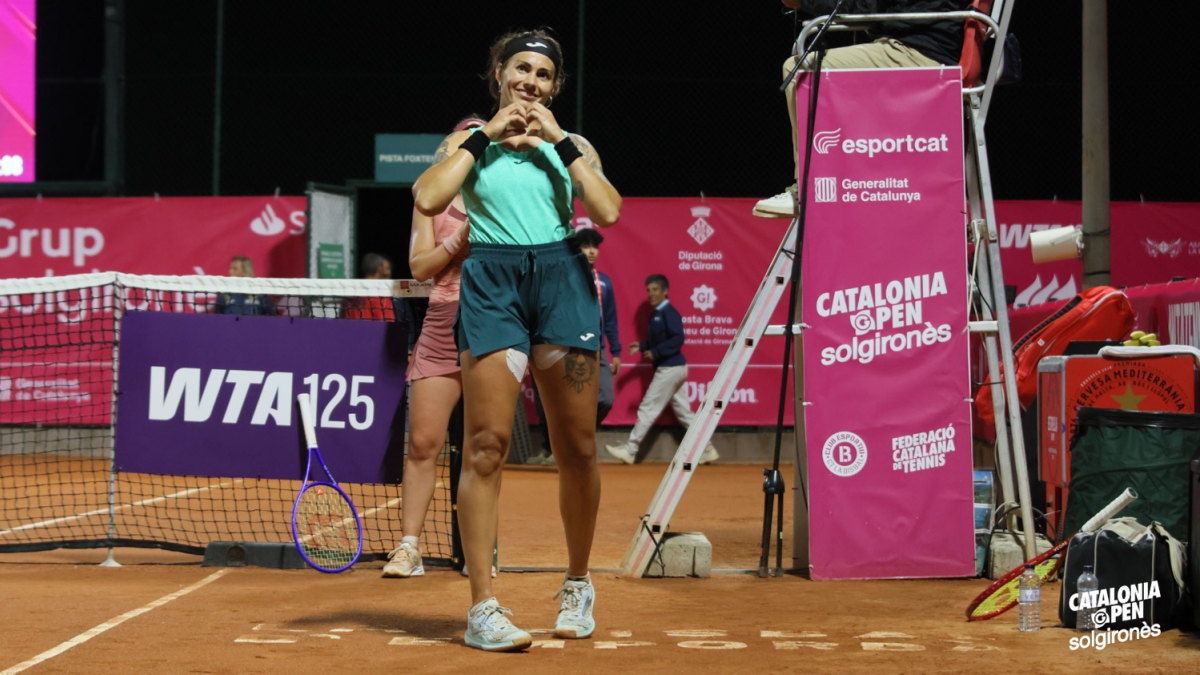 Aliona Bolsova, during her last match. Source: Catalonia Open
