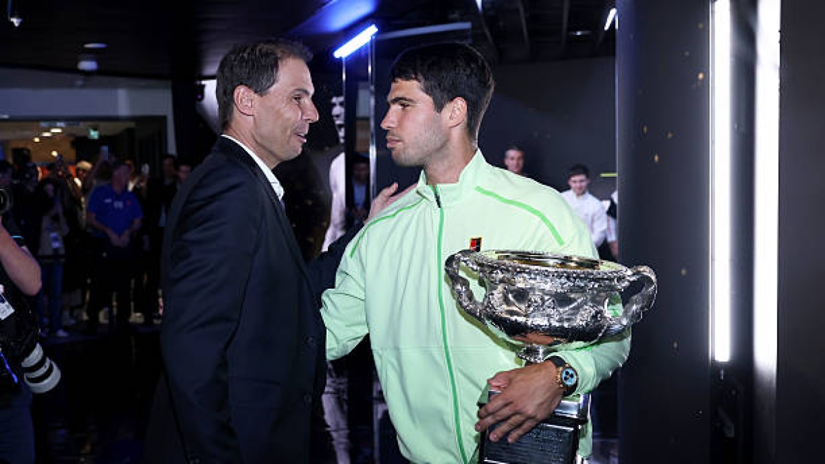El bonito mensaje de Nadal a Alcaraz: "Estos momentos de dificultad ponen en valor todo lo que estás haciendo". Foto: Gettyimages