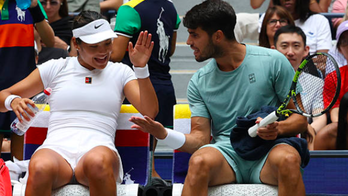Alcaraz e Raducanu coincidono nel loro ultimo annuncio pubblicitario. Fonte: Getty.