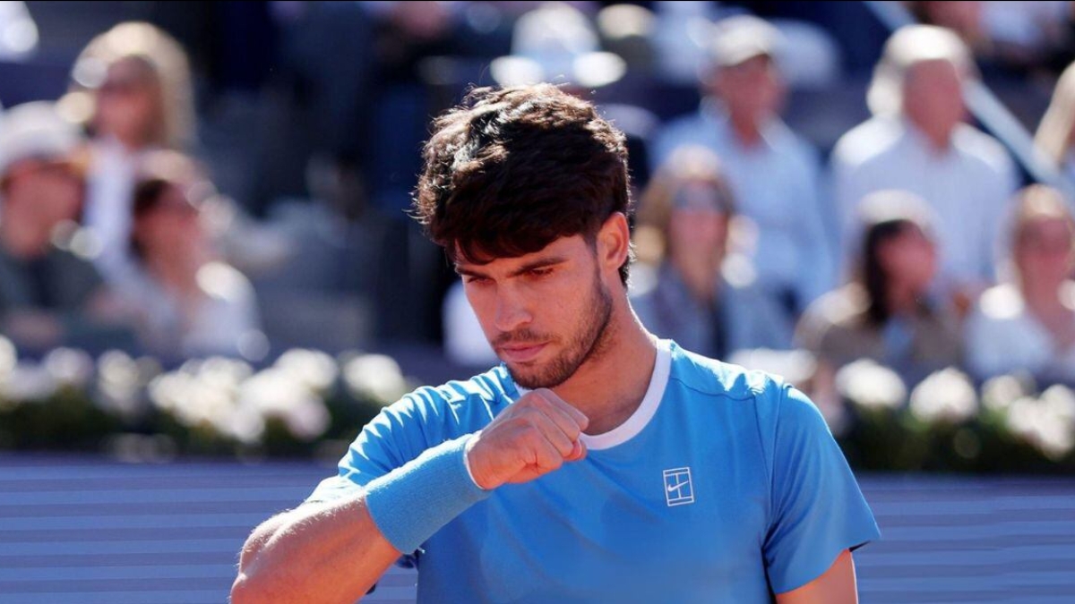 A vueltas con el posible tiempo de baja de Carlos Alcaraz. Foto: Getty