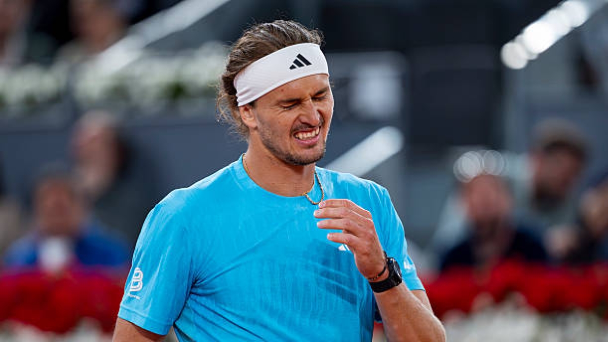 Alexander Zverev, lesionado. Foto: gettyimages