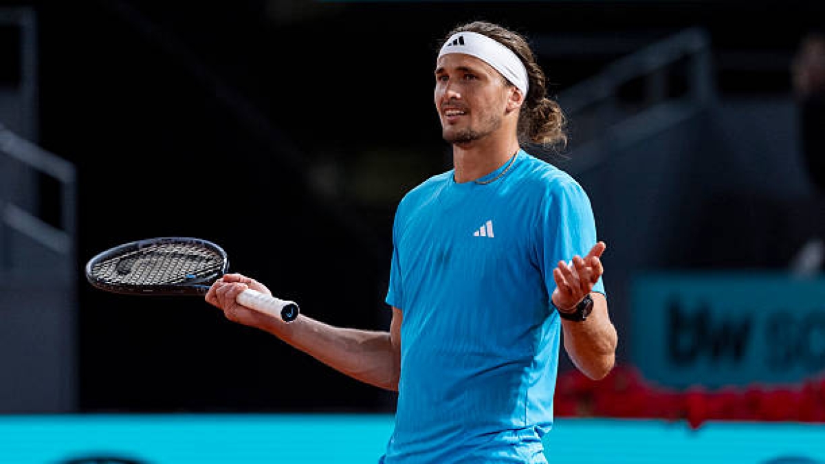 Alexander Zverev joue la nuit. Photo : gettyimages
