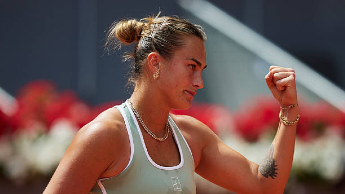 Aryna Sabalenka, cuándo juega el sábado en Madrid. Foto: gettyimages