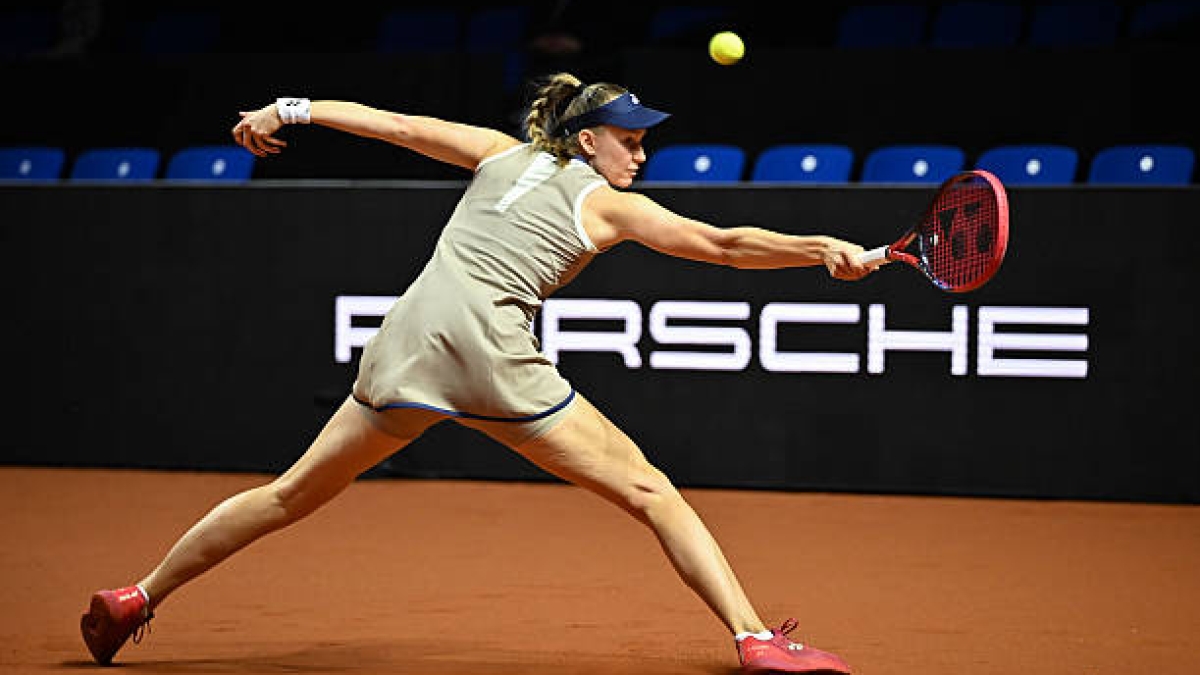 Elena Rybakina gana en Stuttgart. Foto: gettyimages