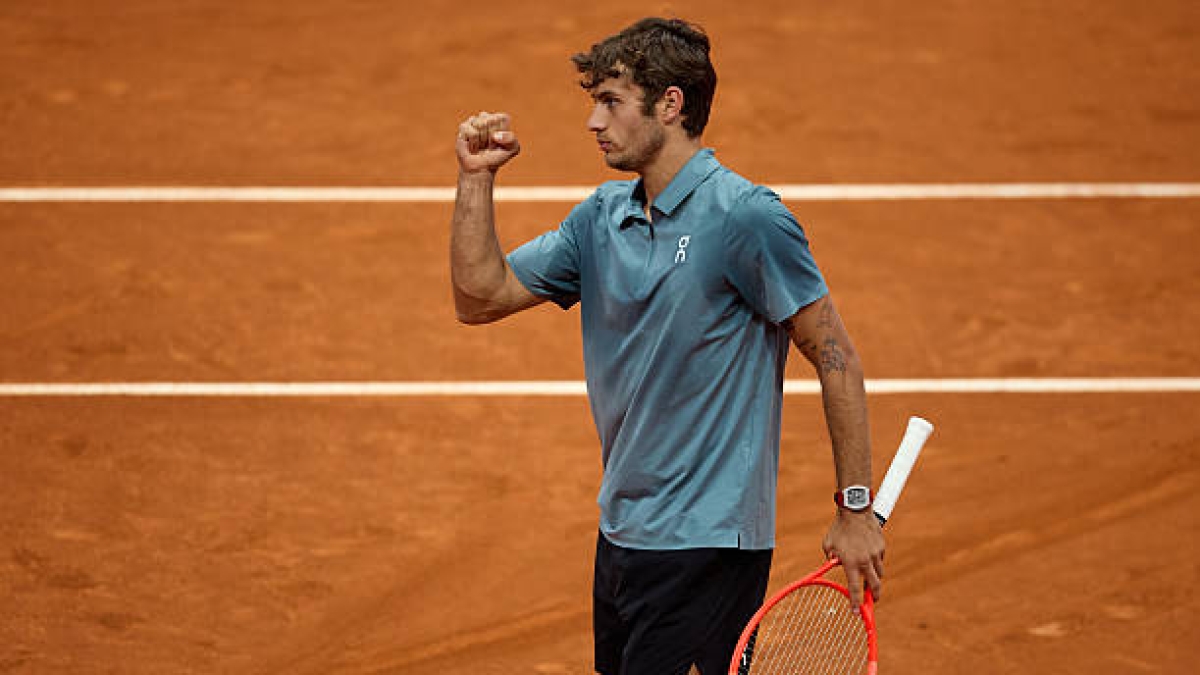 Flavio Cobolli bat Medvedev à Madrid. Photo : gettyimages