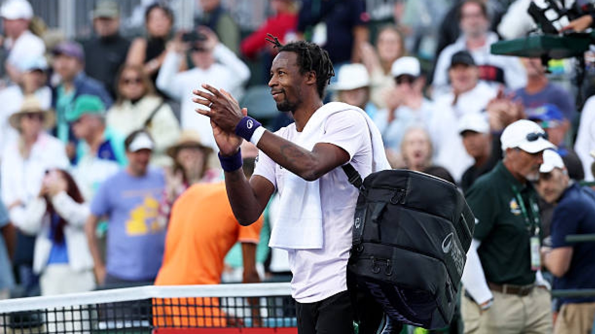Gael Monfils talks about Kouamé. Photo: gettyimages