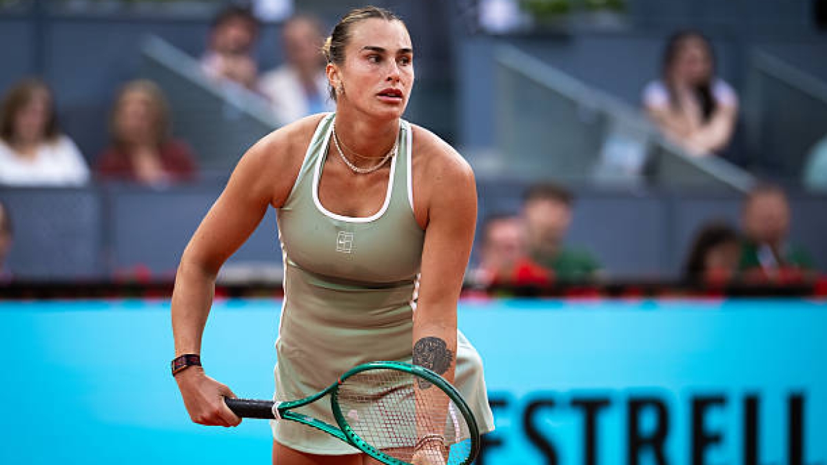 Horario y dónde ver el próximo partido de Sabalenka en el Madrid Open 2026 contra Osaka. Fuente: Getty