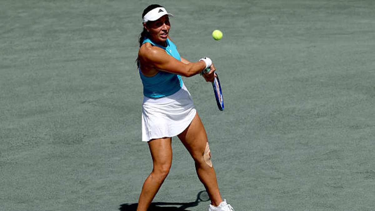 Jessica Pegula bat Jovic à Charleston. Photo : gettyimages