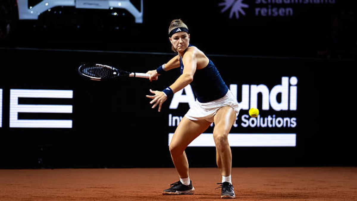 Karolina Muchova wins against Svitolina in Stuttgart. Photo: gettyimages
