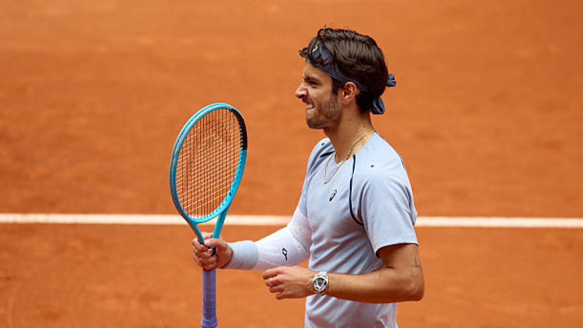 Lorenzo Musetti at Madrid Open. Photo: gettyimages