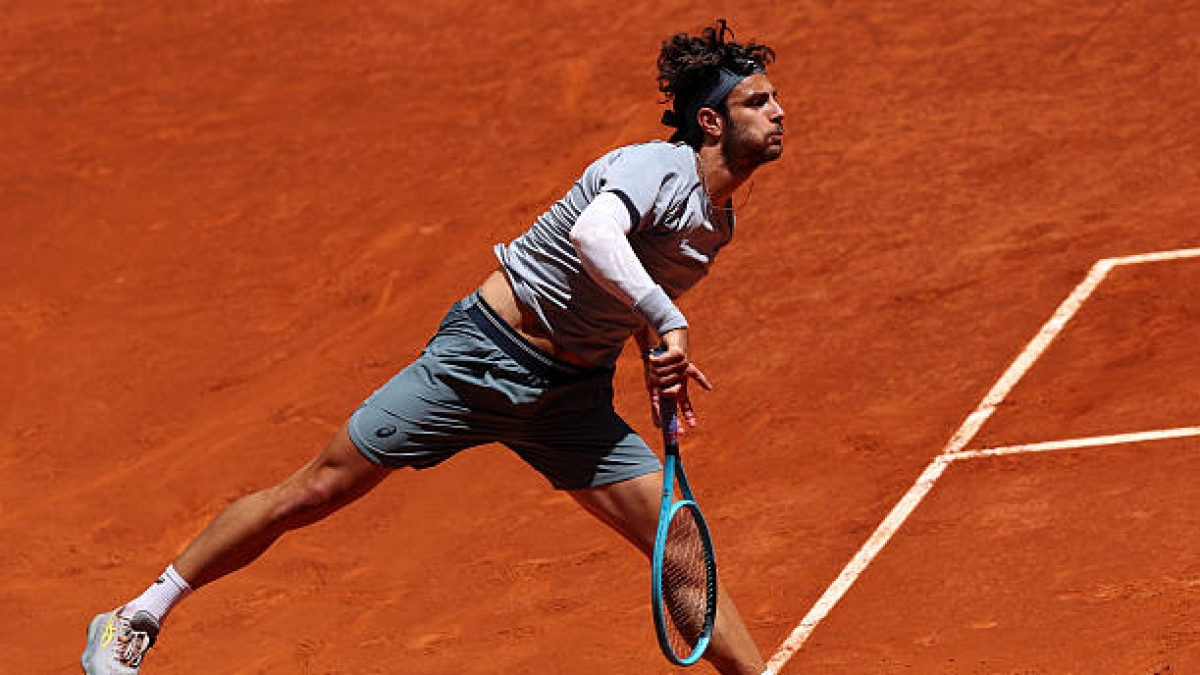 Lorenzo Musetti loses in Madrid. Photo: gettyimages