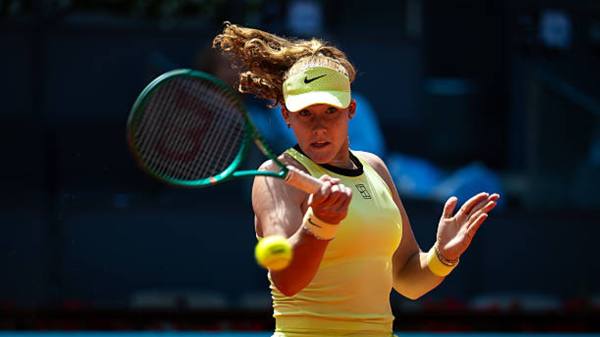Mirra Andreeva parle de ses émotions à Madrid. Photo : gettyimages