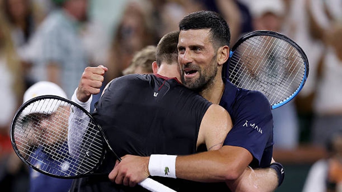 Novak Djokovic, fun and motivated. Photo: gettyimages