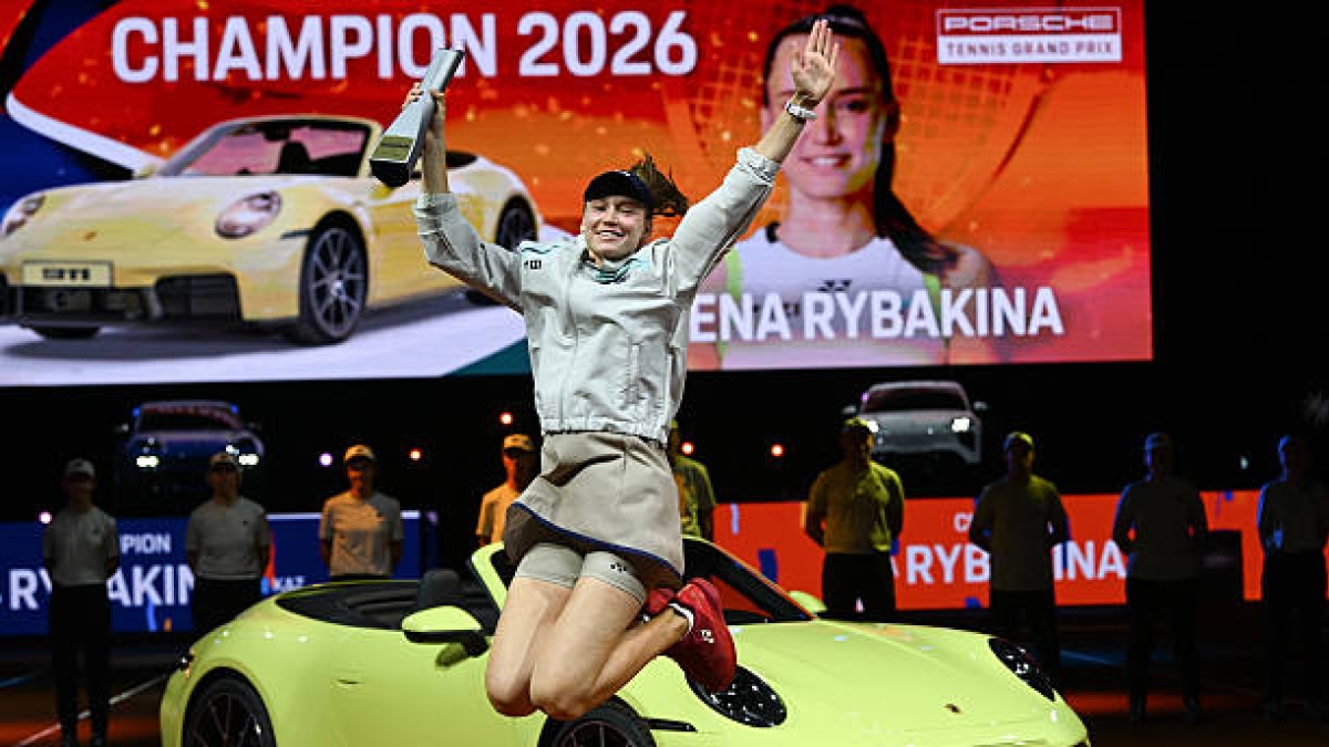 Elena Rybakina, car in Stuttgart. Photo: gettyimages