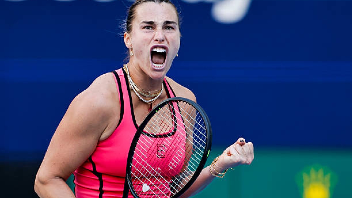 萨巴伦卡：「在球场上我需要那种攻击性；而在外面我完全不同」。来源：Getty