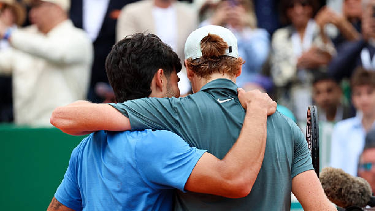 Jannik Sinner, carrera con Alcaraz de Grandes Títulos. Foto: gettyimages