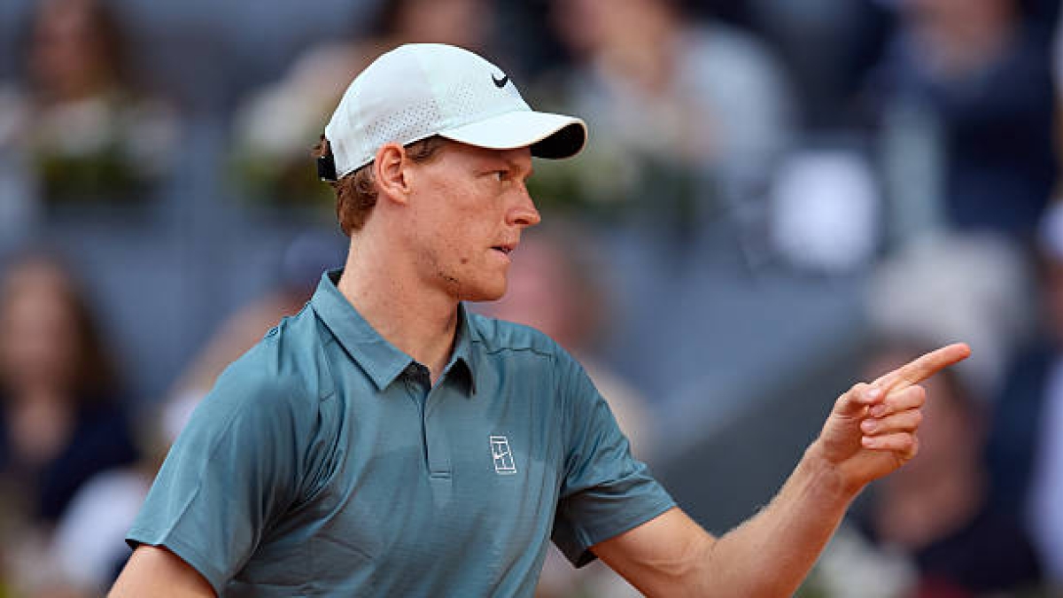 Jannik Sinner, reacción por baja de Alcaraz. Foto: gettyimages