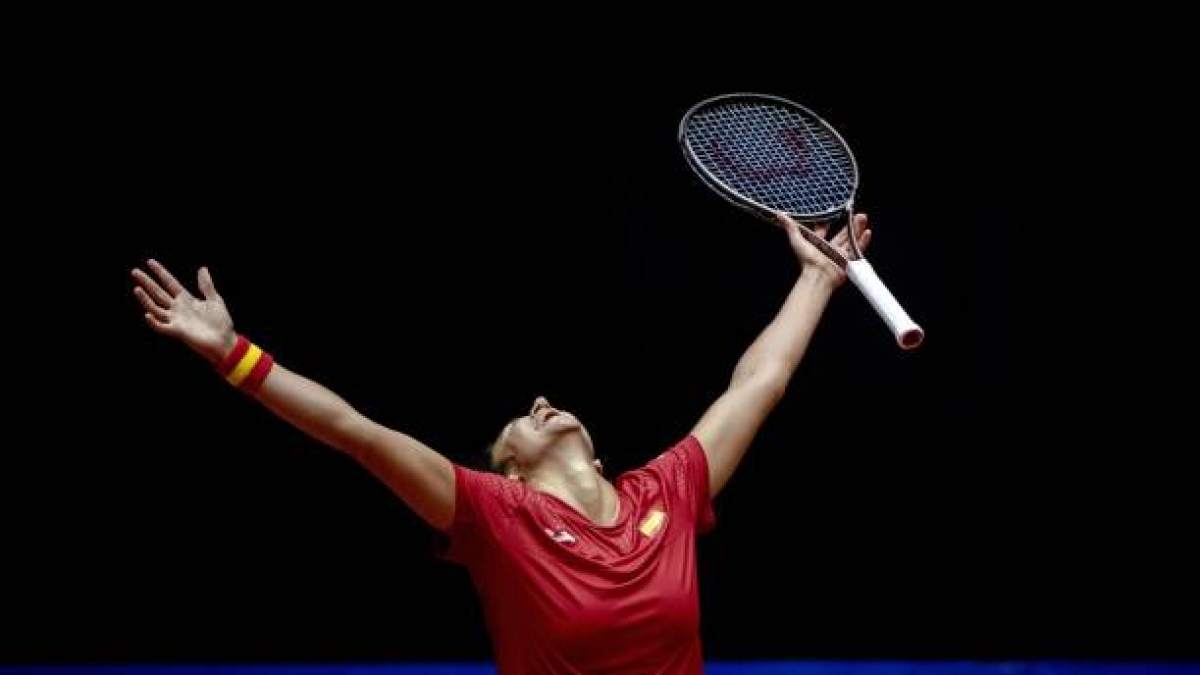 Sara Sorribes, en Billie Jean King Cup. Photo : gettyimages

Sara Sorribes, à la Billie Jean King Cup. Photo : gettyimages