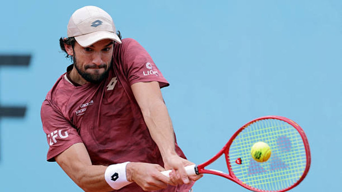 Valentin Vacherot, eliminado en Madrid. Foto: gettyimages