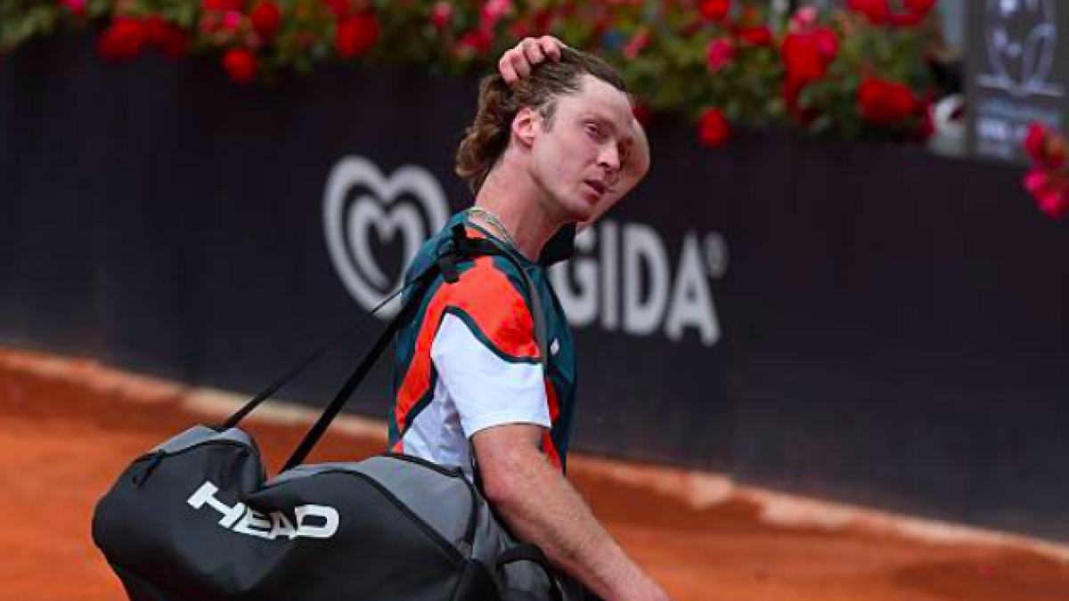 Rublev raja de las pistas de Roma: “Siempre han sido malas, ya no sorprende”. Fuente: Getty