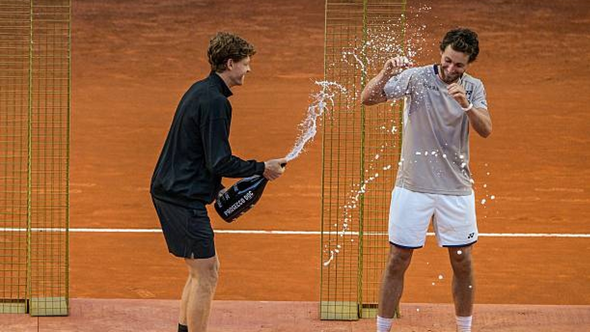 La final de Roma entre Sinner y Ruud tuvo una audiencia media de 4,5 millones de espectadores en Italia. Foto: Gettyimages