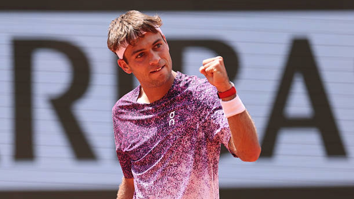¿Y si el tapado es Cobolli?, arrasa con Tien y ya está en los octavos de Roland Garros 2026. Foto: Gettyimages