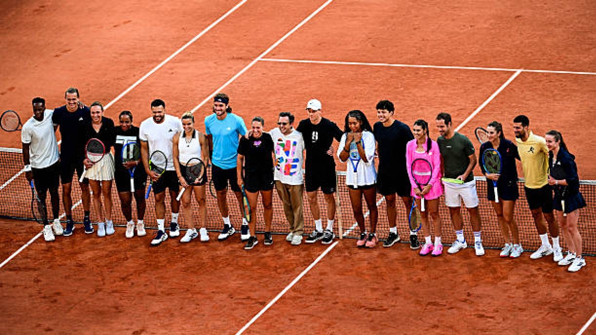 La fiesta de despedida de Monfils en Roland Garros estuvo plagada de estrellas. Foto: Gettyimages