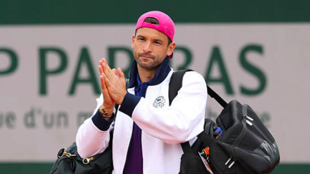 Dimitrov dice adiós a Roland Garros en la primera ronda de la fase previa. Fuente: Getty