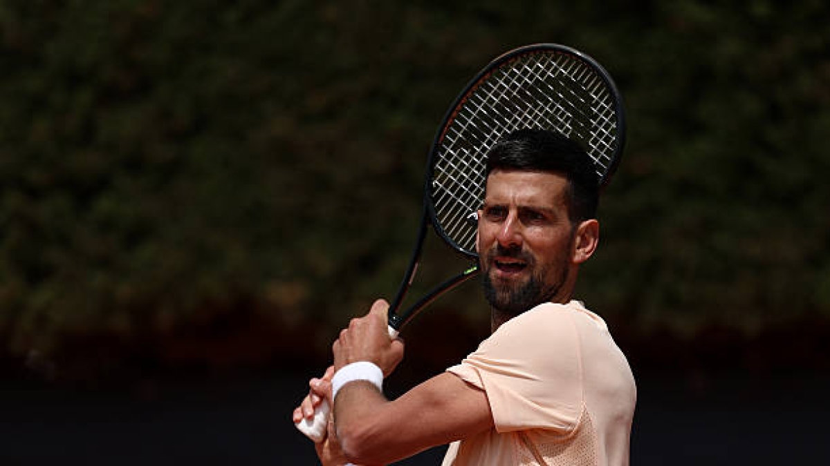 Horario y dónde ver el debut de Novak Djokovic en el ATP Roma 2026 ante Dino Prizmic. Foto: Gettyimages