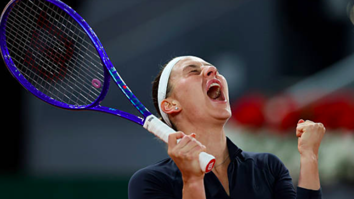 Kostyuk rides a roller coaster that takes her to the Madrid final. Source: Getty