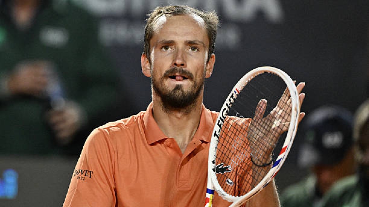 Medvedev arrasa con Tirante y se cita con Landaluce en los cuartos de Roma. Foto: Gettyimages