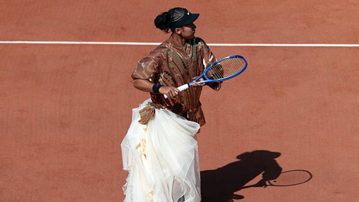 Osaka sorprende con un nuevo outfit en Roland Garros. Foto: Gettyimages