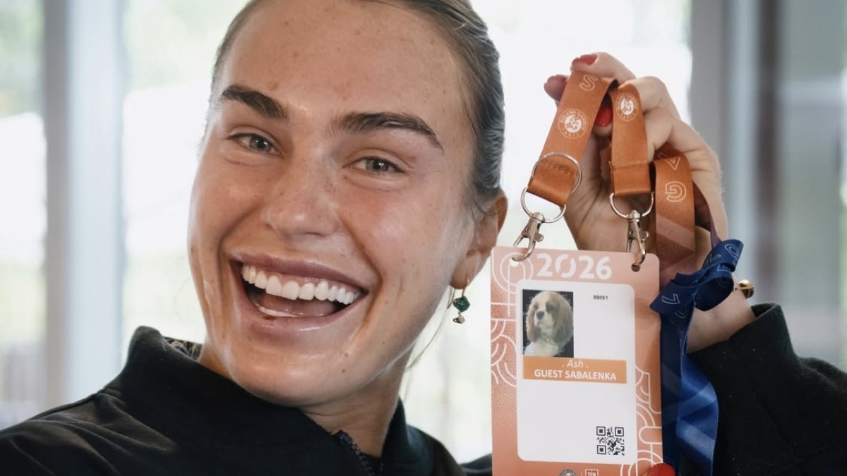 El perro de Sabalenka hace historia en Roland Garros. Fuente: IG