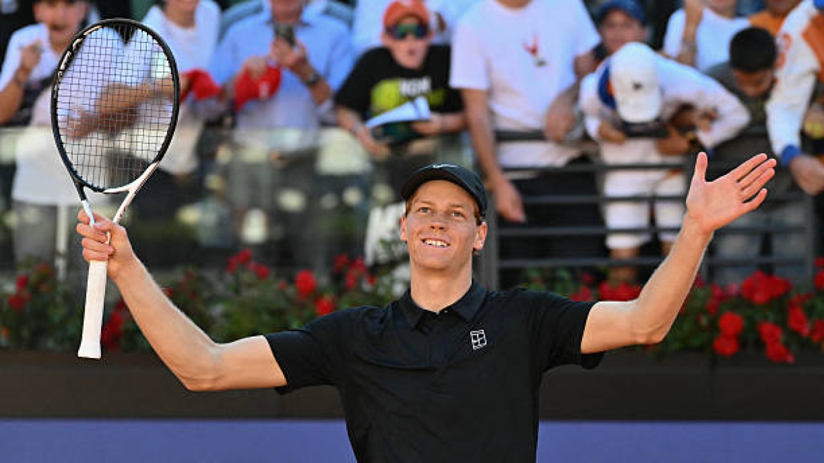 Sinner no echa el freno: funde a Popyrin en una hora y ya está en los octavos de Roma. Foto: Gettyimages