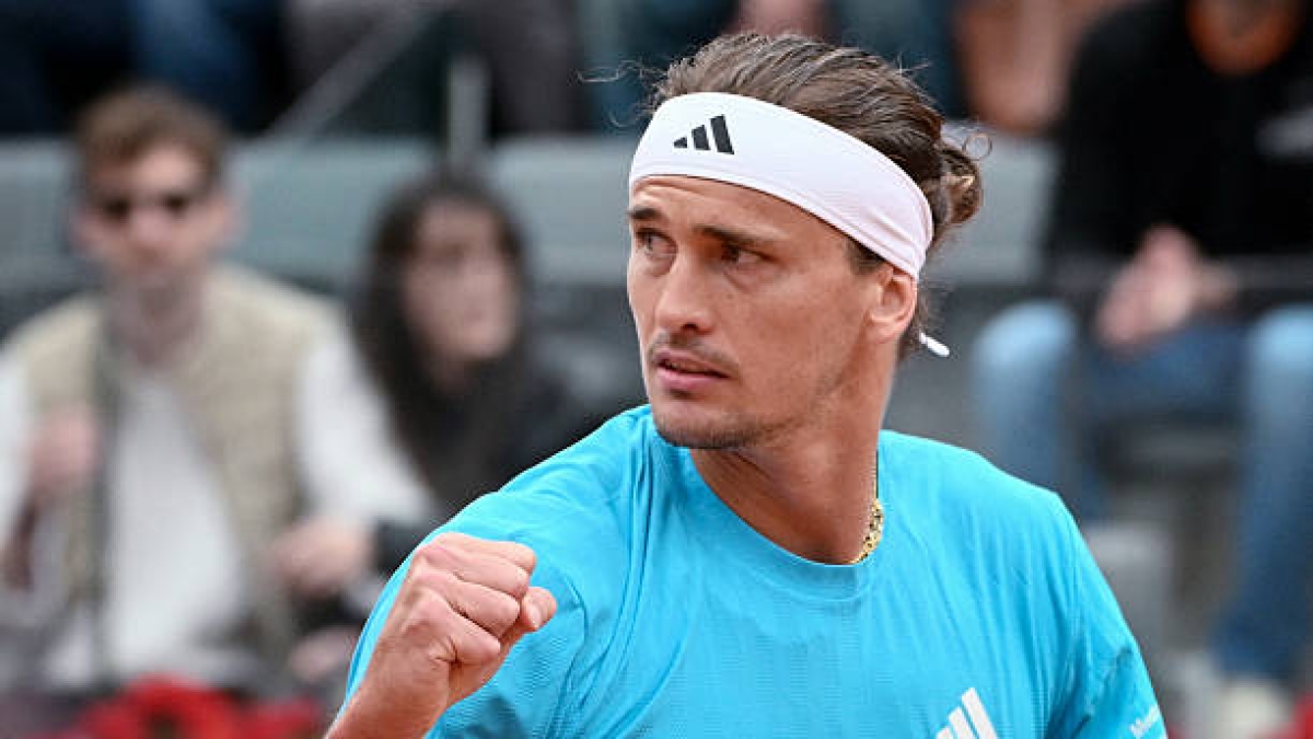 Alexander Zverev gana a Blockx en Roma. Foto: gettyimages