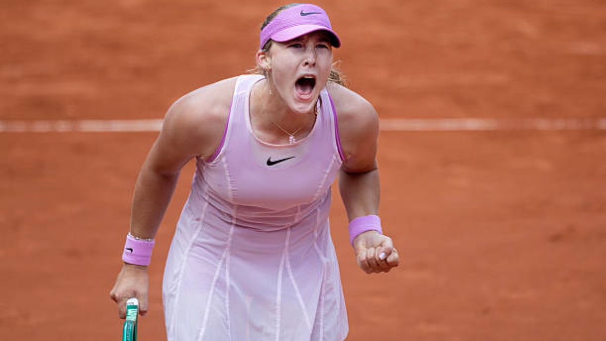 Andreeva explica cómo combate la presión: “Imagino una gran señal de STOP”. Fuente: Getty