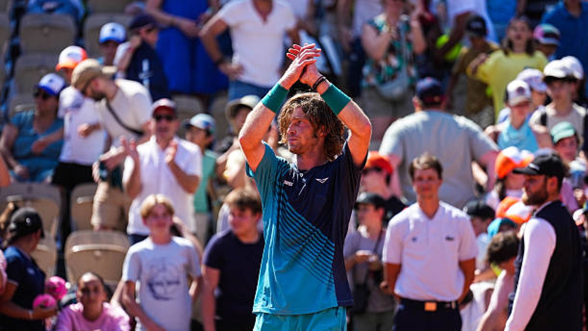 Andrey Rublev, cambio de tenis. Foto: gettyimages