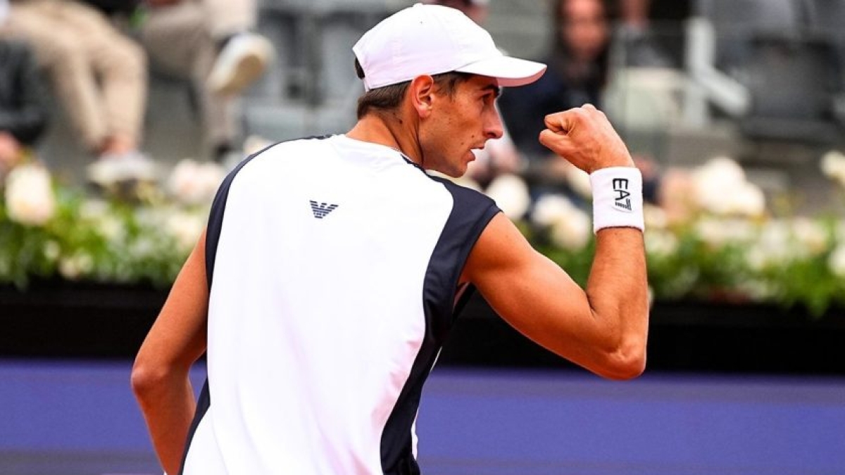 Arnaldi manda un aviso a Jódar antes de su duelo en Roma. Foto: Getty