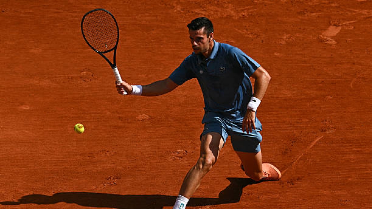 Arthur Gèa se caga en Roland Garros. Foto: gettyimages