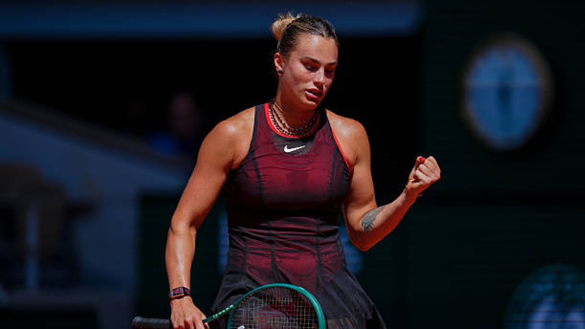 Aryna Sabalenka gana a Bouzas. Foto: gettyimages