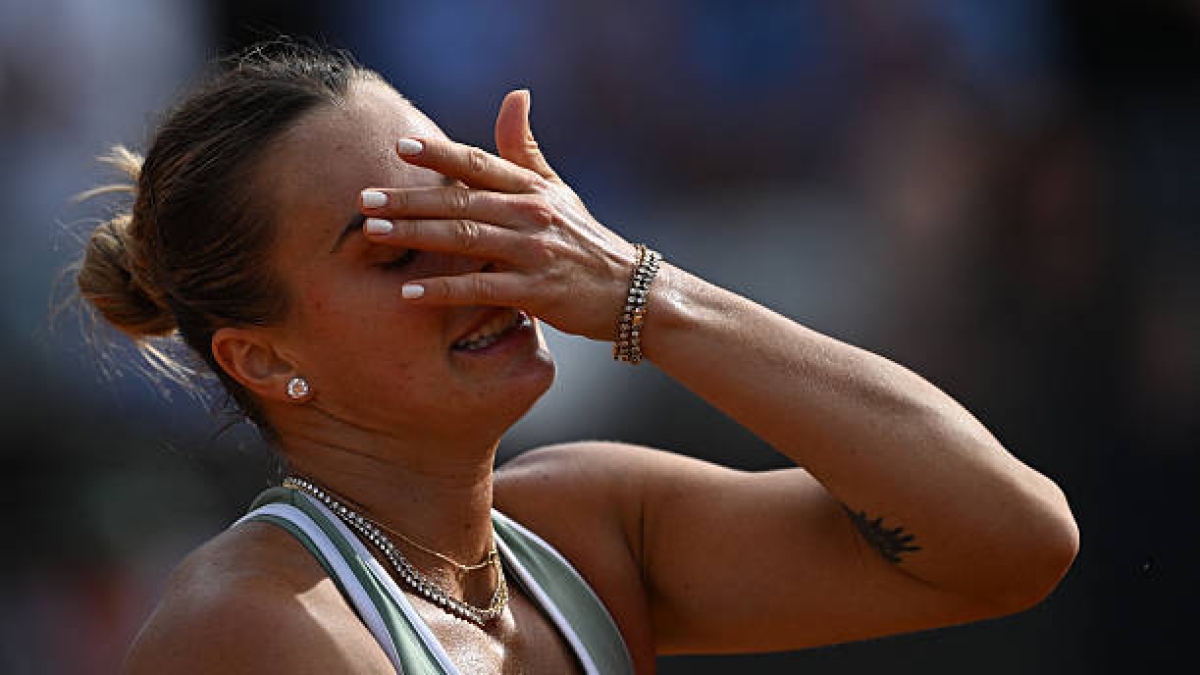 Aryna Sabalenka pierde en Roma con Cirstea. Foto: gettyimages