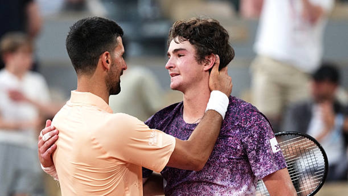 Joao Fonseca talks about Djokovic. Photo: gettyimages