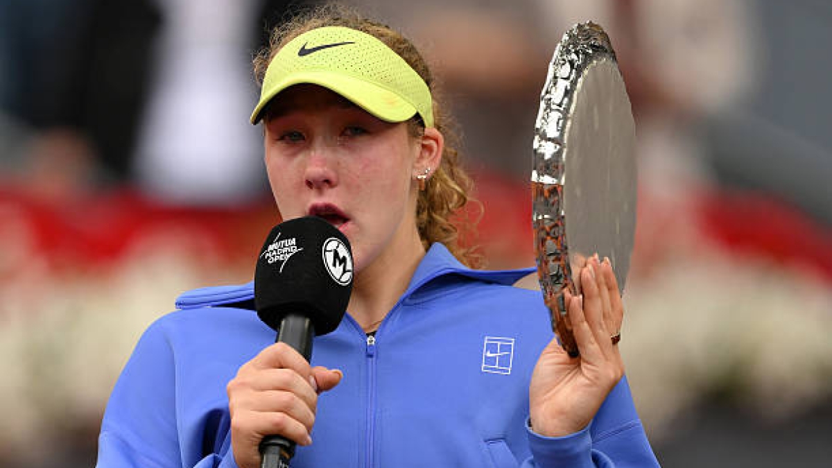 Le discours émouvant d'Andreeva après sa défaite en finale de Madrid.